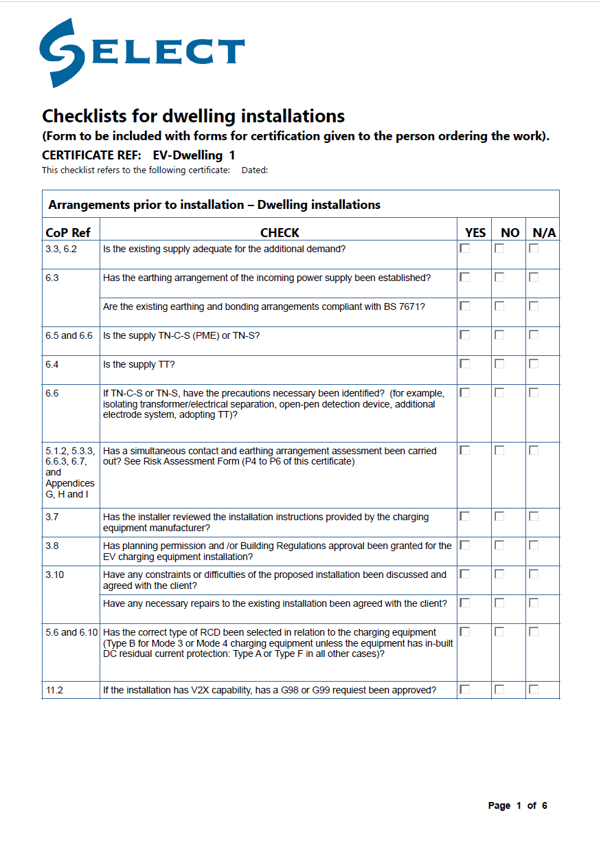 Building Certificate